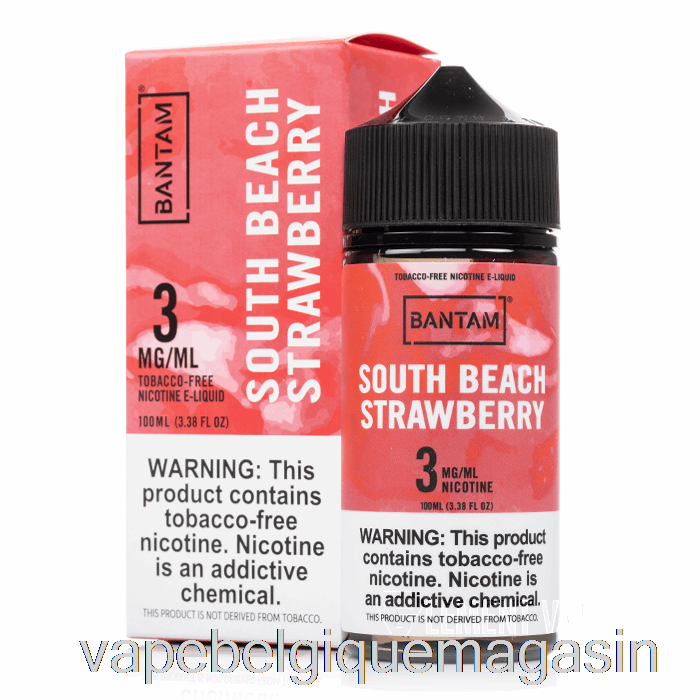 Jus De Vape Fraise De South Beach - Bantam Vape - 100ml 3mg